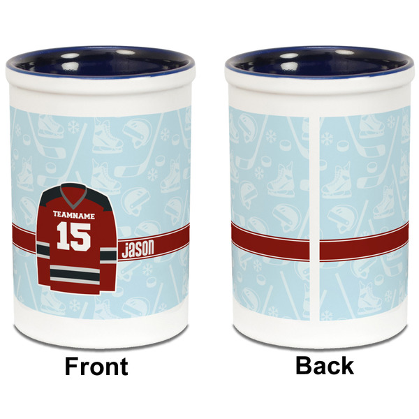 Hockey Pencil Holder - Blue - approval