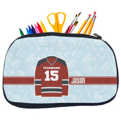 Hockey Neoprene Pencil Case - Medium w/ Name and Number