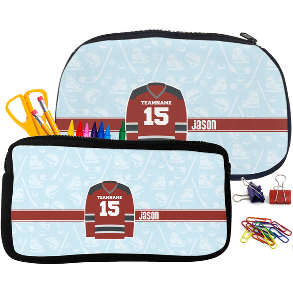 Hockey Pencil / School Supplies Bags Small and Medium