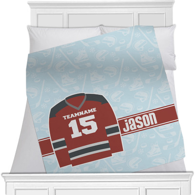 Hockey Minky Blanket (Personalized)