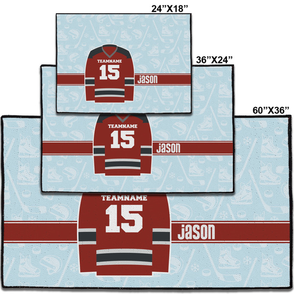 Hockey Personalized Door Mat - Group Parent IMF