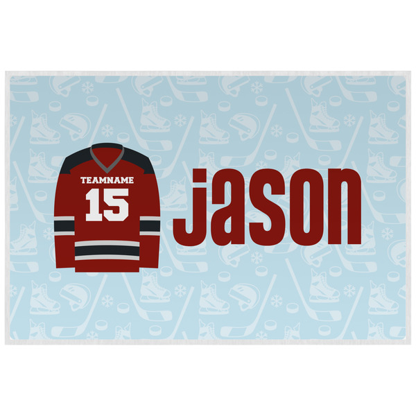 Hockey Personalized Placemat (Back)