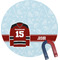 Hockey Personalized Round Fridge Magnet