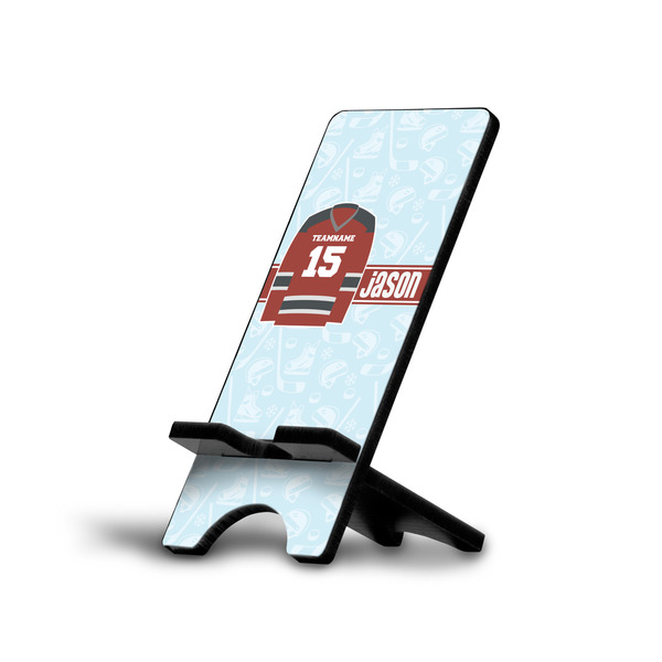 Custom Hockey Cell Phone Stand (Large) (Personalized)