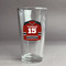 Hockey Pint Glass - Full Color Logo (Personalized)
