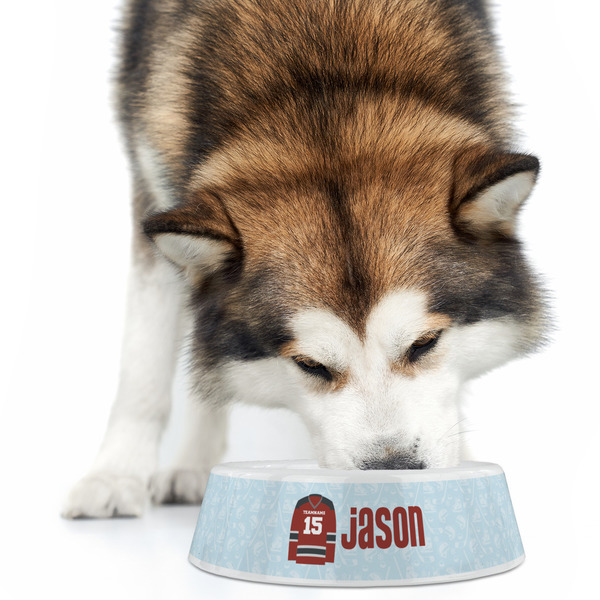 Hockey Plastic Pet Bowls - Large - LIFESTYLE