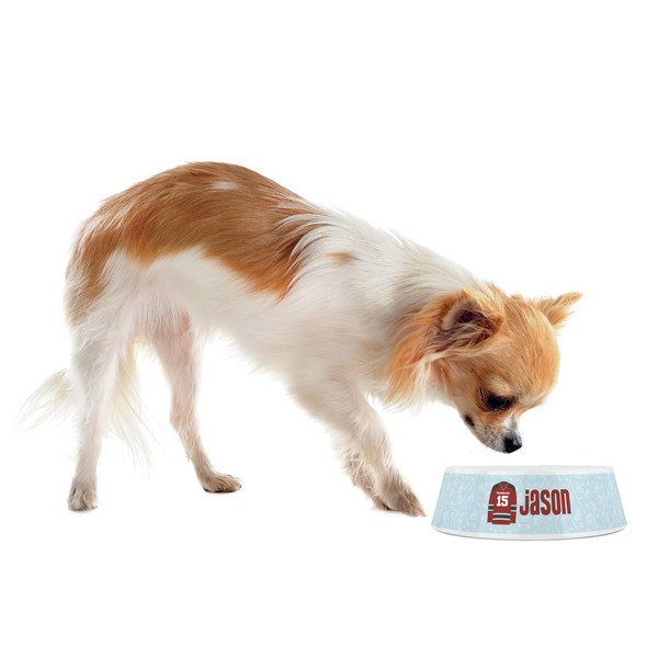 Hockey Plastic Pet Bowls - Small - LIFESTYLE