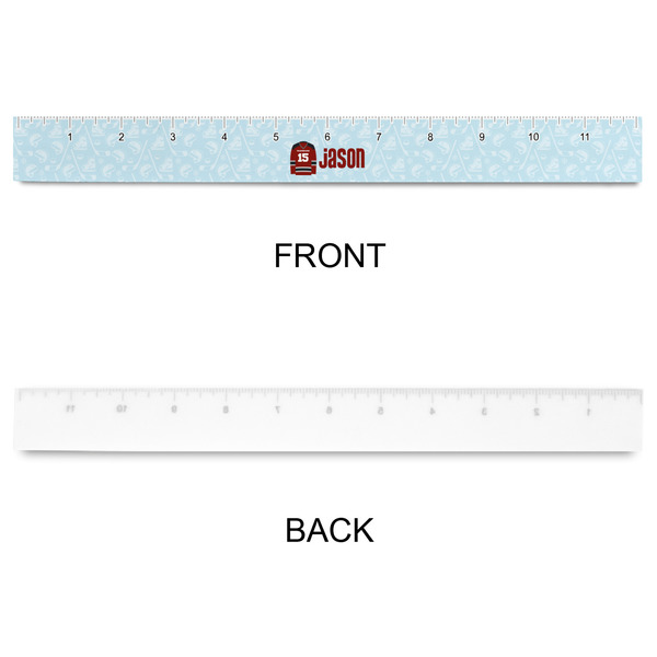 Hockey Plastic Ruler - 12" - APPROVAL