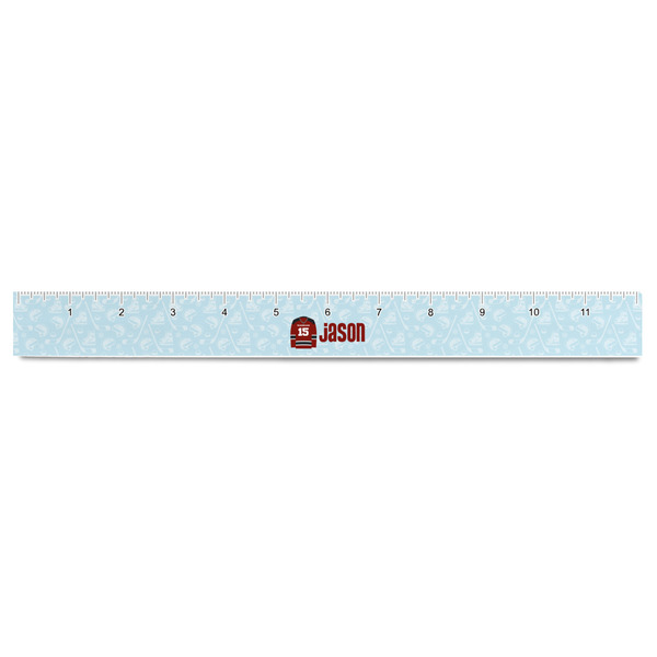 Hockey Plastic Ruler - 12" - FRONT
