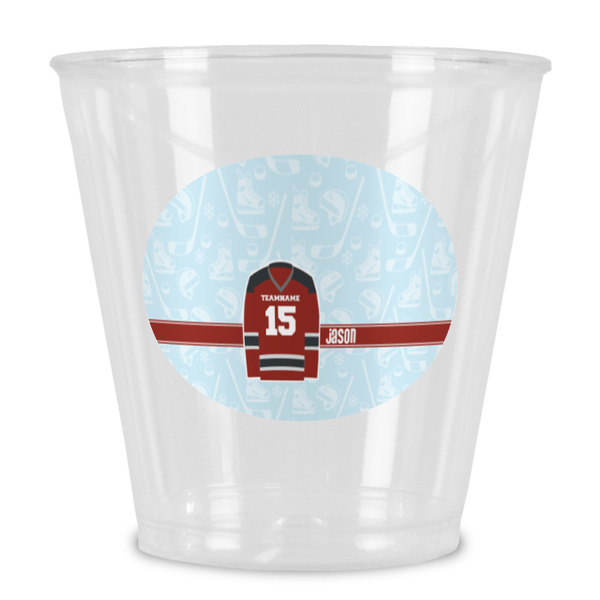 Custom Hockey Plastic Shot Glass (Personalized)