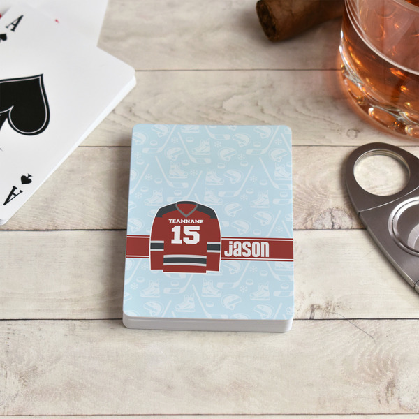 Hockey Playing Cards - In Context