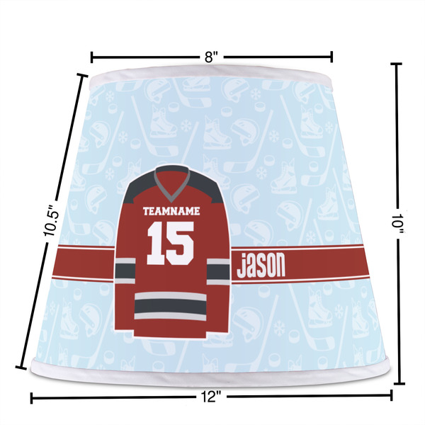 Hockey Poly Film Empire Lampshade - Dimensions