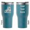 Hockey RTIC Tumbler - Dark Teal - Double Sided - Front & Back