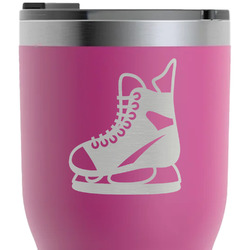 Hockey RTIC Tumbler - Magenta - Laser Engraved - Double-Sided (Personalized)
