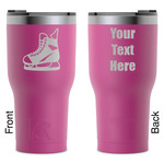 Hockey RTIC Tumbler - Magenta - Laser Engraved - Double-Sided (Personalized)