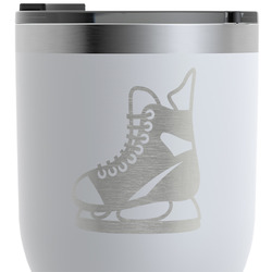 Hockey RTIC Tumbler - White - Engraved Front & Back (Personalized)