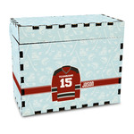 Hockey Wood Recipe Box - Full Color Print (Personalized)