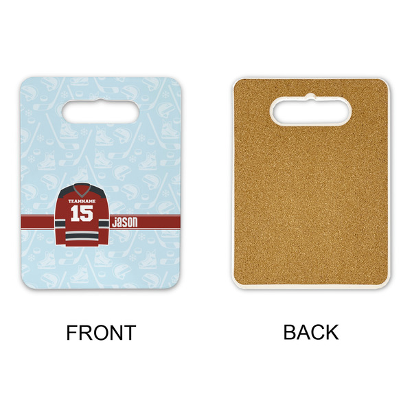 Hockey Rectangle Trivet with Handle - APPROVAL