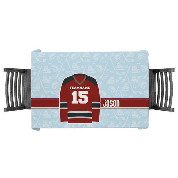 Custom Hockey Tablecloth - 58"x58" (Personalized)
