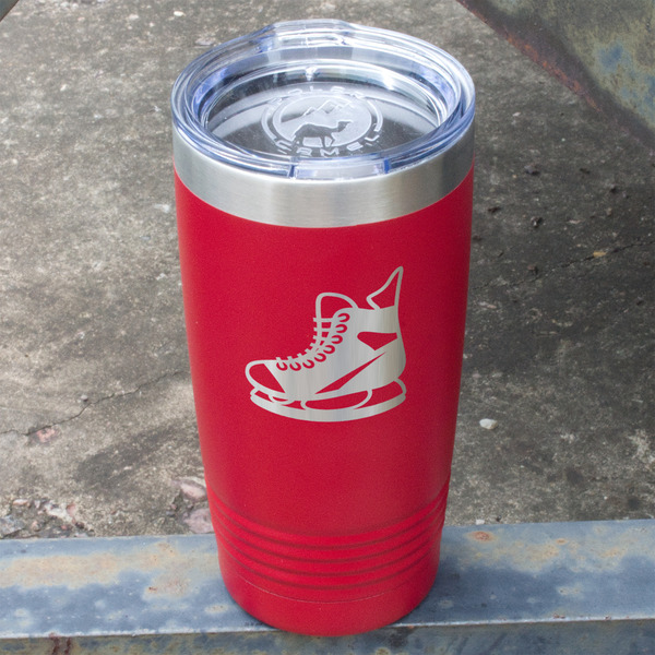 Hockey Red Polar Camel Tumbler - 20oz - Angled