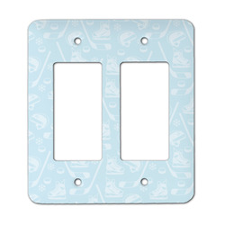 Hockey Rocker Style Light Switch Cover - Two Switch