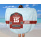 Hockey Round Beach Towel - In Use
