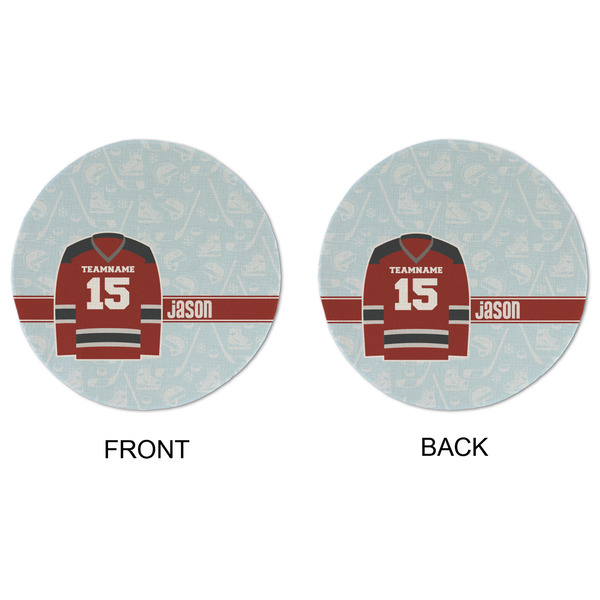 Hockey Round Linen Placemats - APPROVAL (double sided)