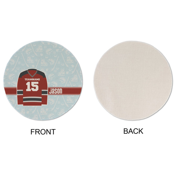 Hockey Round Linen Placemats - APPROVAL (single sided)