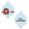 Hockey Round Pet Tag - Front & Back
