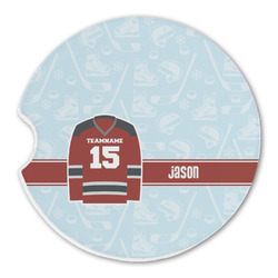 Hockey Sandstone Car Coaster - Single (Personalized)