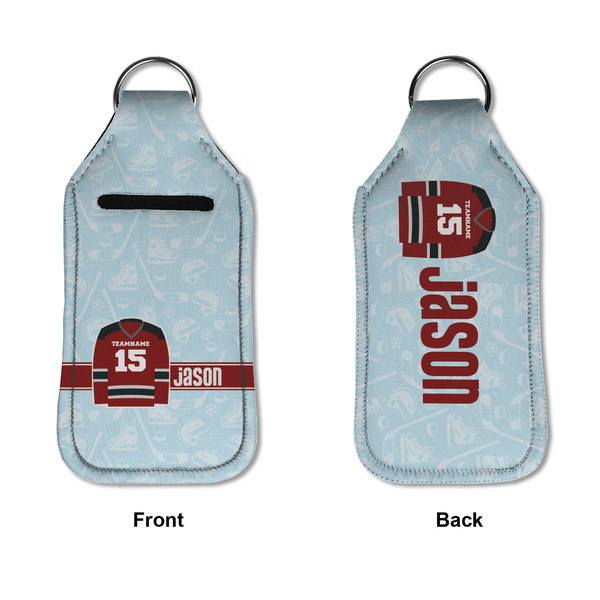 Hockey Sanitizer Holder Keychain - Large APPROVAL (Flat)