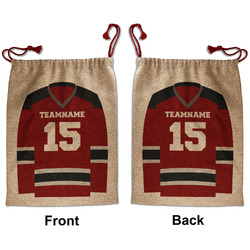Hockey Santa Sack - Front & Back (Personalized)