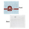 Hockey Security Blanket - Front & White Back View
