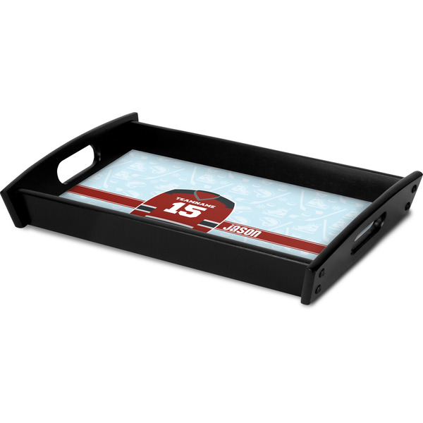 Hockey Serving Tray Black - Corner