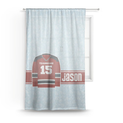 Hockey Sheer Curtain (Personalized)