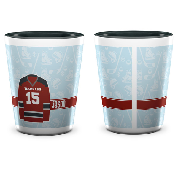 Hockey Shot Glass - Two Tone - APPROVAL