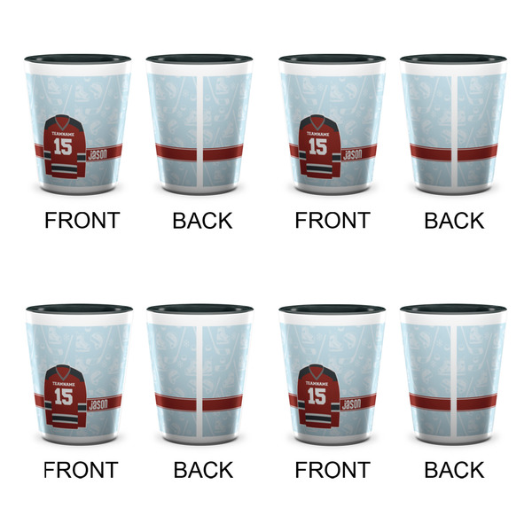 Hockey Shot Glassess - Two Tone - Set of 4 - APPROVAL