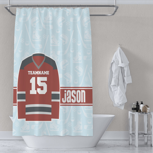 Hockey Shower Curtain Lifestyle