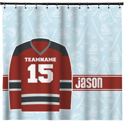 Hockey Shower Curtain - Custom Size (Personalized)