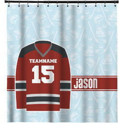 Hockey Shower Curtain - 71"x74" (Personalized)