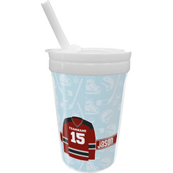 Hockey Sippy Cup with Straw (Personalized)