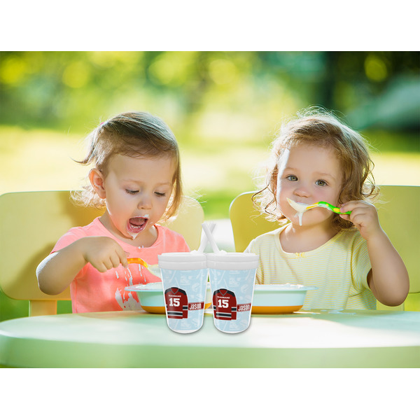 Hockey Sippy Cups w/Straw - LIFESTYLE
