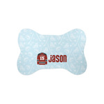 Hockey Bone Shaped Dog Food Mat (Small) (Personalized)