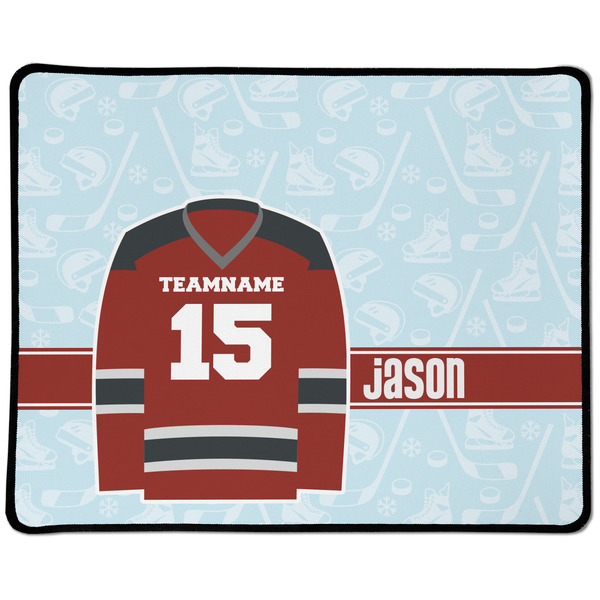 Custom Hockey Large Gaming Mouse Pad - 12.5" x 10" (Personalized)