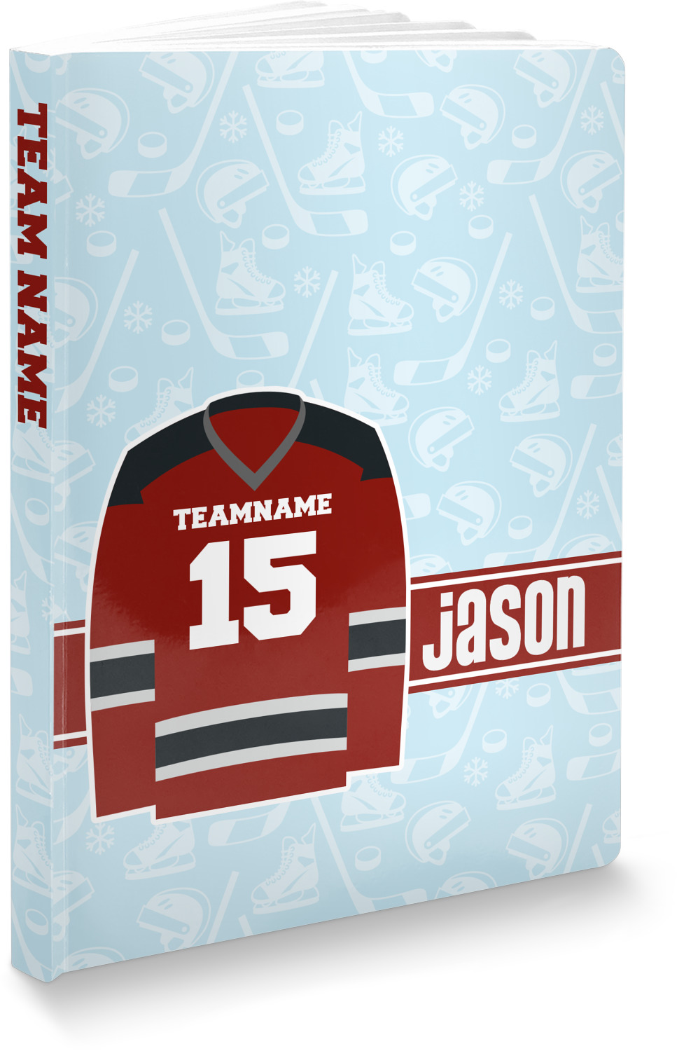 Hockey Softbound Notebook (Personalized) YouCustomizeIt