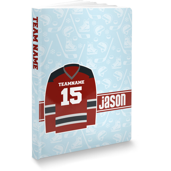 Custom Hockey Softbound Notebook (Personalized)