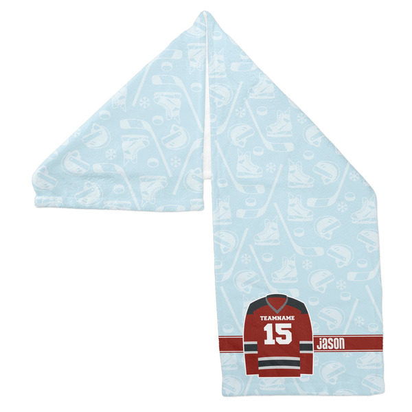 Hockey Sports Towel Folded - Both Sides Showing