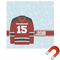Hockey Square Car Magnet - 6" (Personalized)