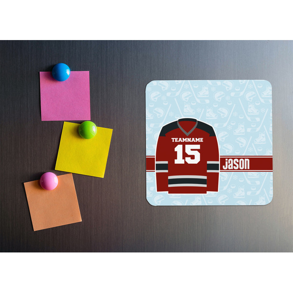 Hockey Square Fridge Magnet - LIFESTYLE