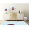 Hockey Square Wall Decal Wooden Desk